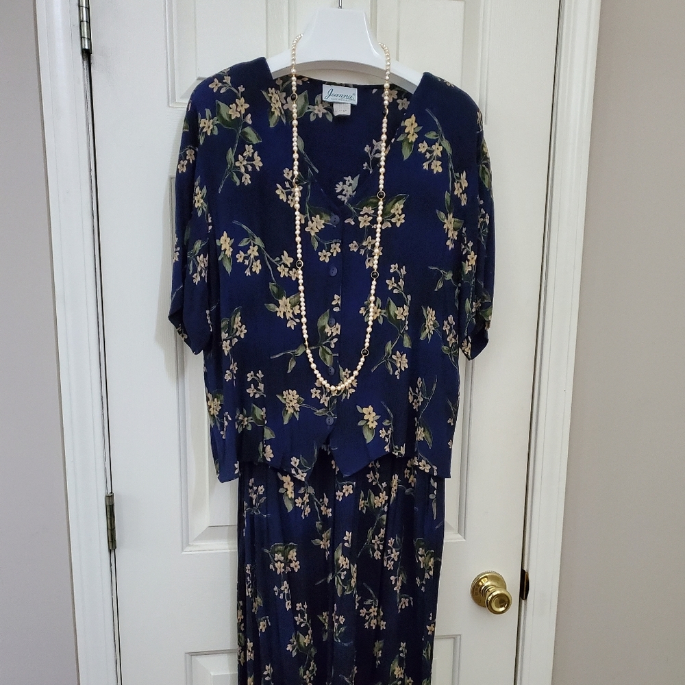 2 piece dress Vintage 80's